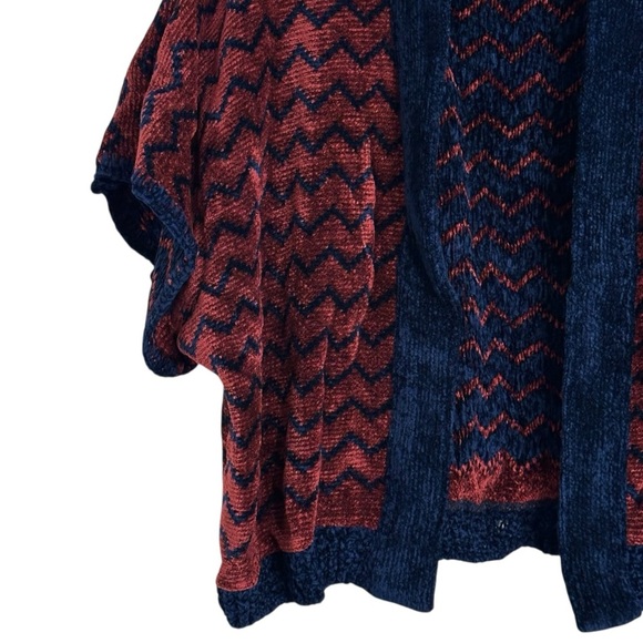 Warped & Twisted Vintage Short Sleeve Chenille Sweater Cardigan Shoulder Pads M - Picture 4 of 9